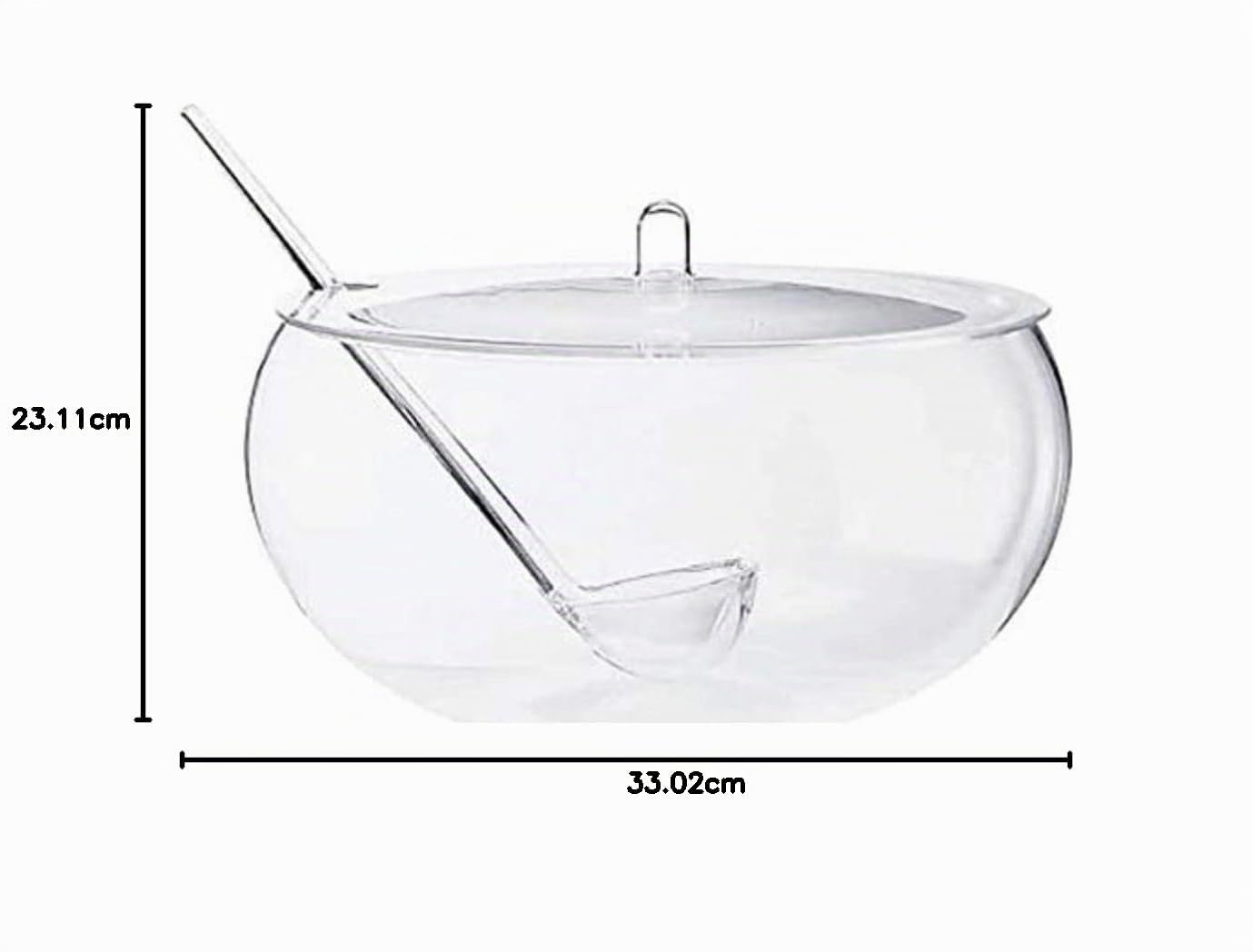 Guzzini 13230000 Tazón Tapa Transparente Cucharón 22.5 x 32.5 cm