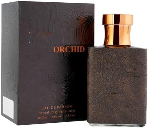 Image of DK Dark Brown Orchid – Men’s Eau De Parfum (100ml) | Long-Lasting, Amber, Powdery & Woody Soothing Fragrance