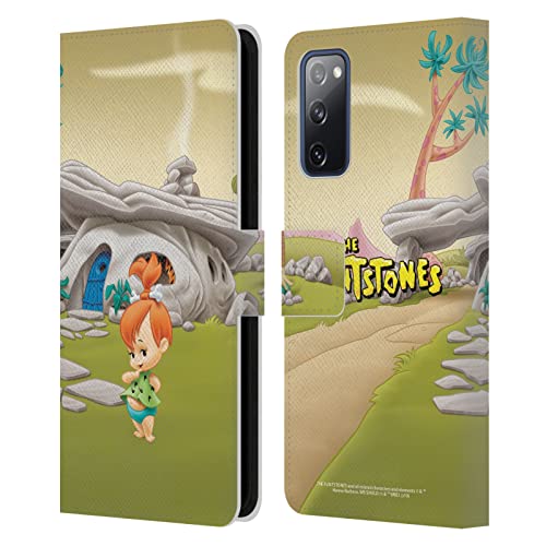 Coque en cuir Samsung S20 FE Pebbles Flintstones souvenir d'enfance