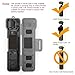 Sinyutia Travel Waterproof Case for Dji Osmo Pocket 3 Creator Combo Accessories, with 3 Magnetic Cpl/Nd Filter Storage Slots and 2 Storage Card Slots, with Wrist Strap (Black)