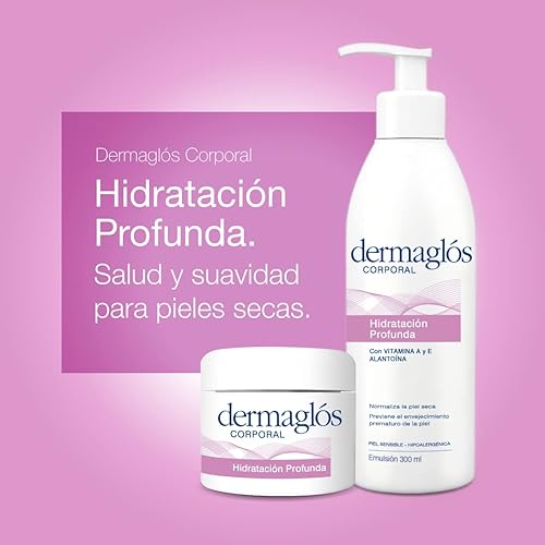 Miniatura 2 de Dermaglós Crema hidratante profunda  Hidratante corporal y facial con acción terapéutica  Vitamina A y E, Allatoína 200 gr 6.76 oz