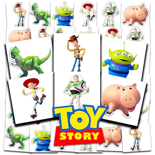 Toy Story Tattoos for Kids Party Favors Bundle - 72 Pc Individual Tattoos