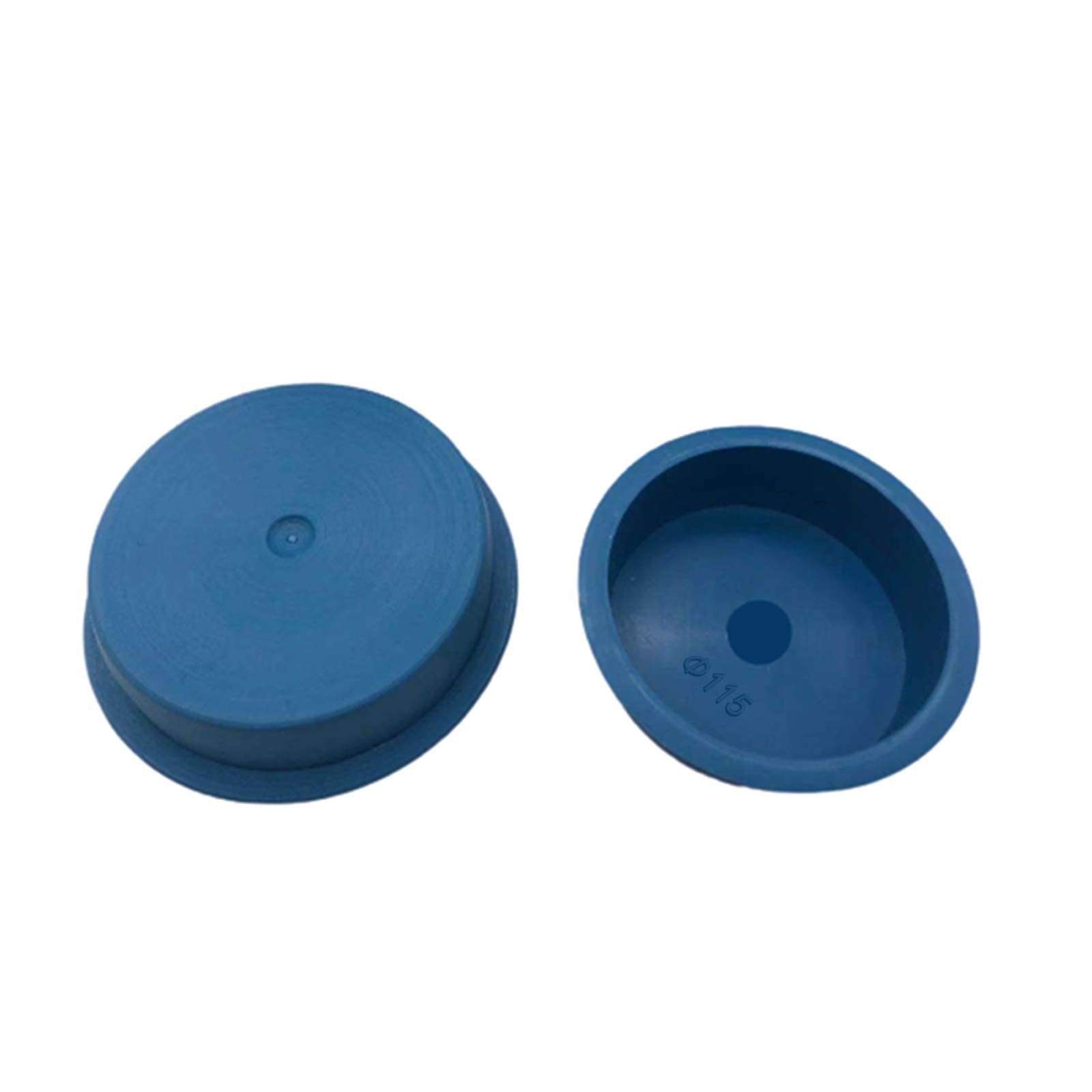 Rubber Blanking Plugs Closed Steel Pipe Panel Blue Flush Mount Hole Plugs Blanking Grommet ¢115 1 Pcs, Diameter 115mm