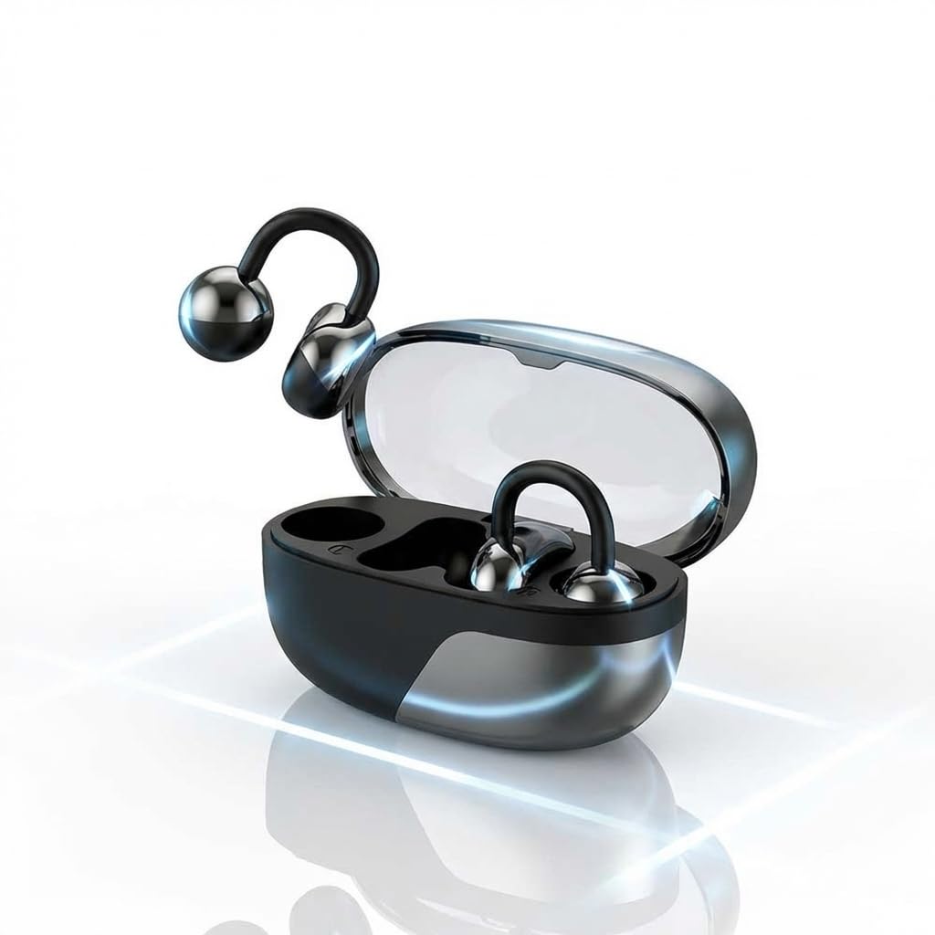 Nuevos Auriculares con Clip de oído, reducción de Ruido para Adultos Mayores: amplifica el Sonido Original para ayudarlo a Escuchar Voces claras y más cómodo sin el oído