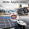 BFXM 16AWG 12FT Battery Charger Cable, SAE to SAE Terminal Quick Disconnect Harness, 2 Pin Connectors Extension Cables Cord for Car, Motorcycle, Solar Panel