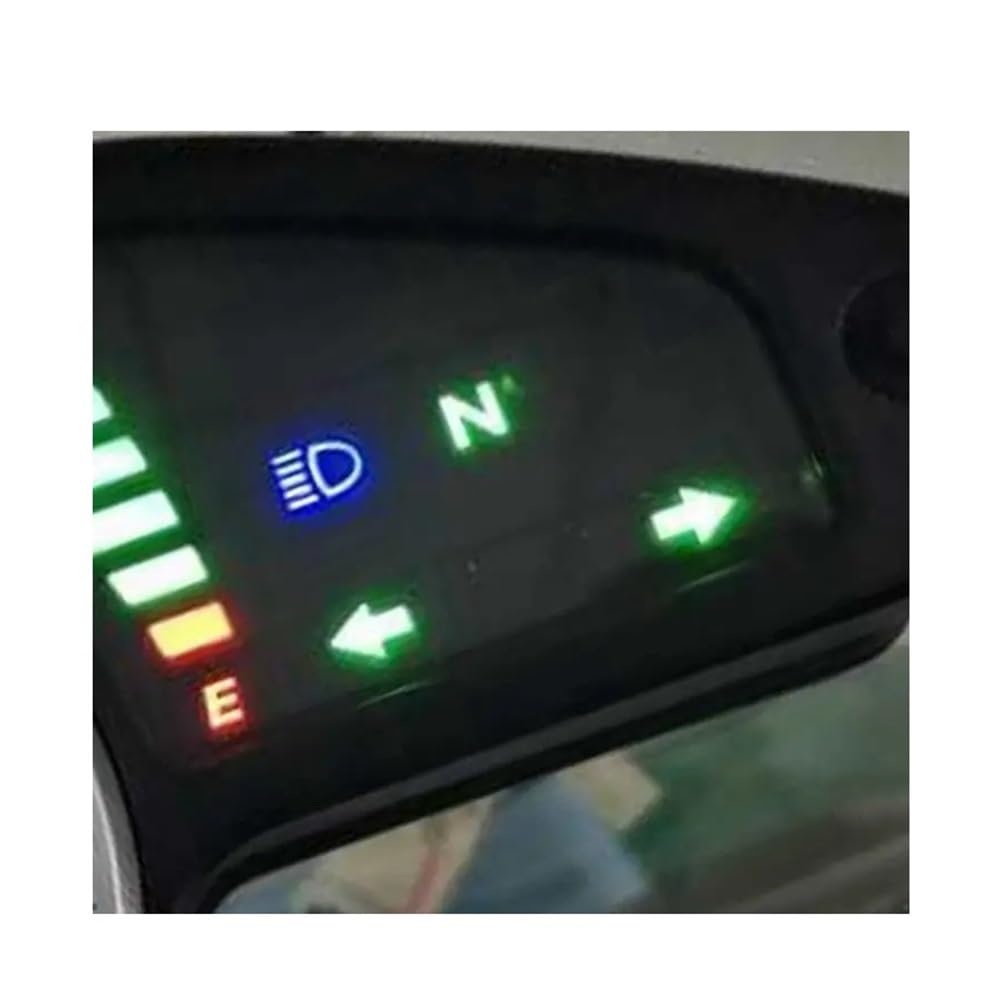 Velocímetro Digital para motocicleta, velocímetro, tacómetro y | Odómetro digital universal para motocicleta, velocímetro, tacómetro y medidor con luz nocturna.