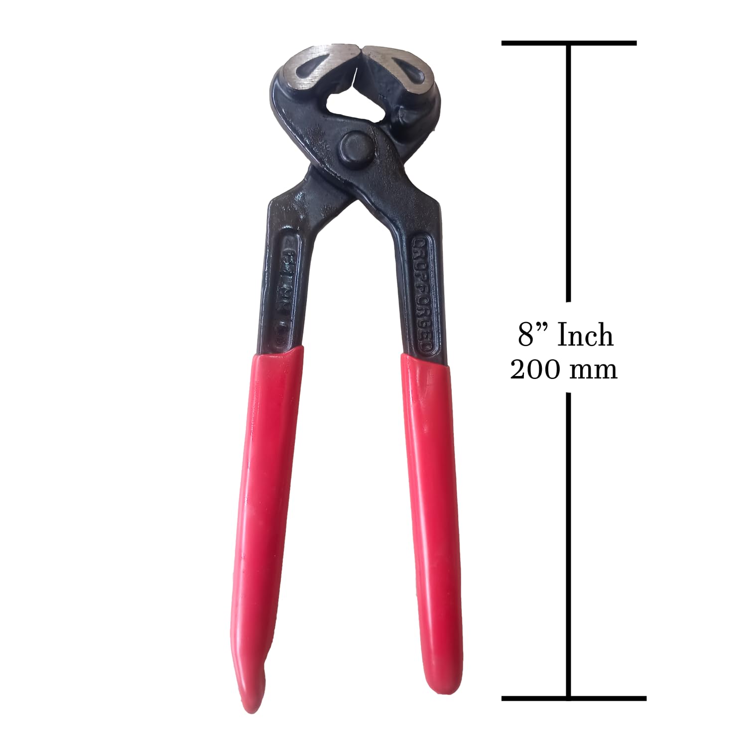 Heavy Duty Pincer with Comfort Grip Handle, 8 Inch/200mm, Black and Red, Professional Hand Tool