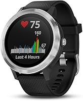 Vista 3 de Smartwatch GARMIN Vivoactive 3 1,2in GPS Waterproof 5 ATM Glonass Black Stainless Steel (Renewed)