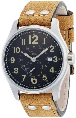 Preisvergleich Produktbild Hamilton Herren Analog Automatik Uhr mit Leder Armband H70655733
