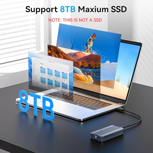 ACASIS 40Gbps M.2 NVMe SSD Enclosure, with Cooling Fan, M.2 Enclosure for M1 M2 Pro/Max, Compatible with USB3.2/3.1/3.0/2.0, Support SSD 2280/2260/2242/2230 B+M M-Key - Image 4