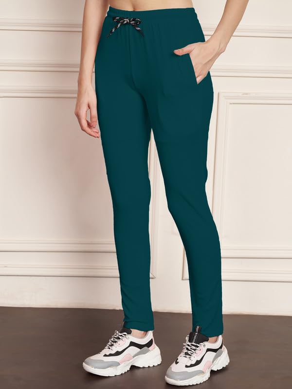 Image of DTR FASHION Polyester Blend Front Taped Tracksuit | Night Wear Suit For Women