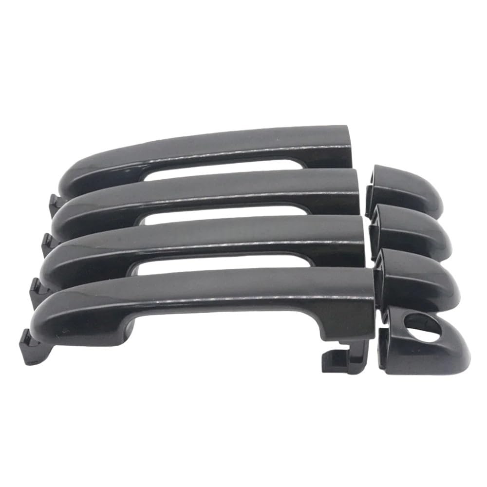Poignée de porte extérieure pour Hyundai I20 2007-2014 noire avant arrière gauche droite 4 pièces