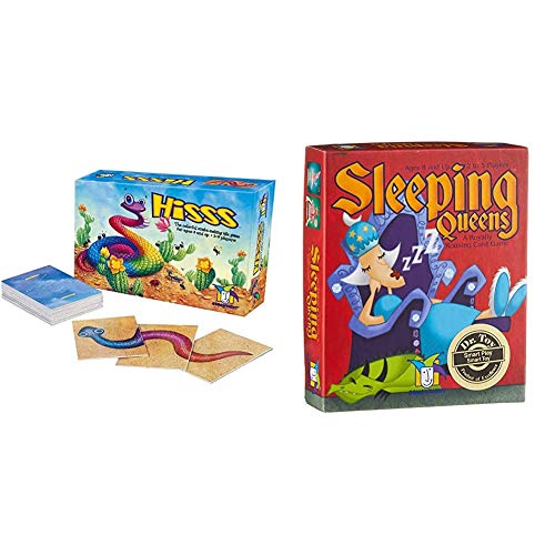 Gamewright Hisss Card Game & Sleeping Queens - A Royally Rousing Card Game