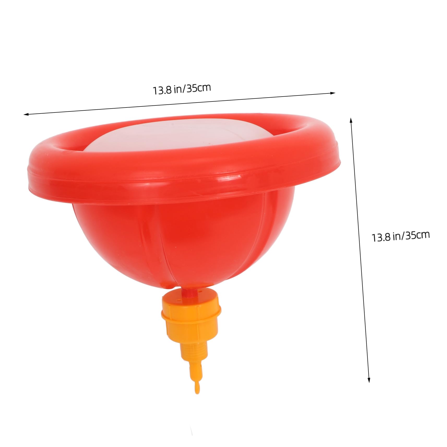 Abbeveratoio Automatico per Polli e Anatre, Set 1 Pezzo Pp Rosso | Livello Regolabile, Installazione Semplice, Contenitore Peso Integrato