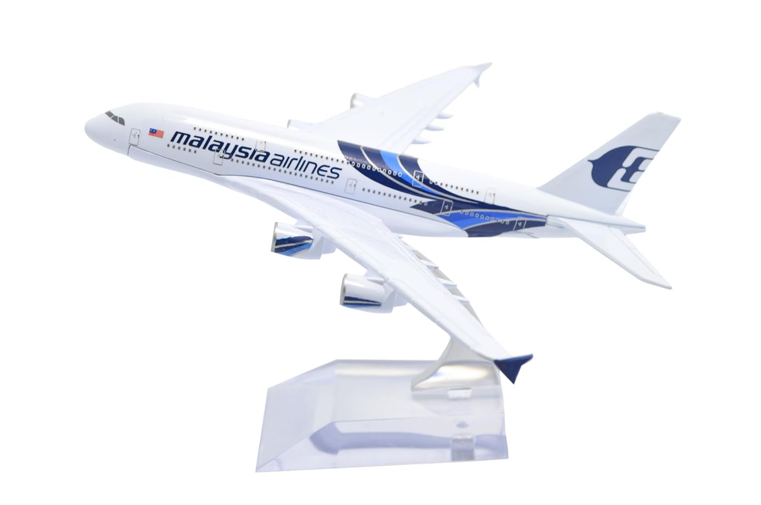 AmigozZ Kid Diecast Aeroplane Scale Model Only For Display, Size -16 Cm (Malaysia Airlines), Multicolor