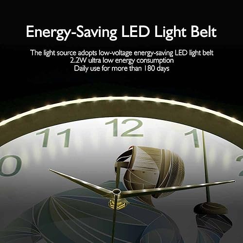 Miniatura 5 de Reloj de pared LED luminoso con control de sonido, esgrima para el hogar, marco de metal, relojes de cuarzo silencioso, arte de pared con esgrima,