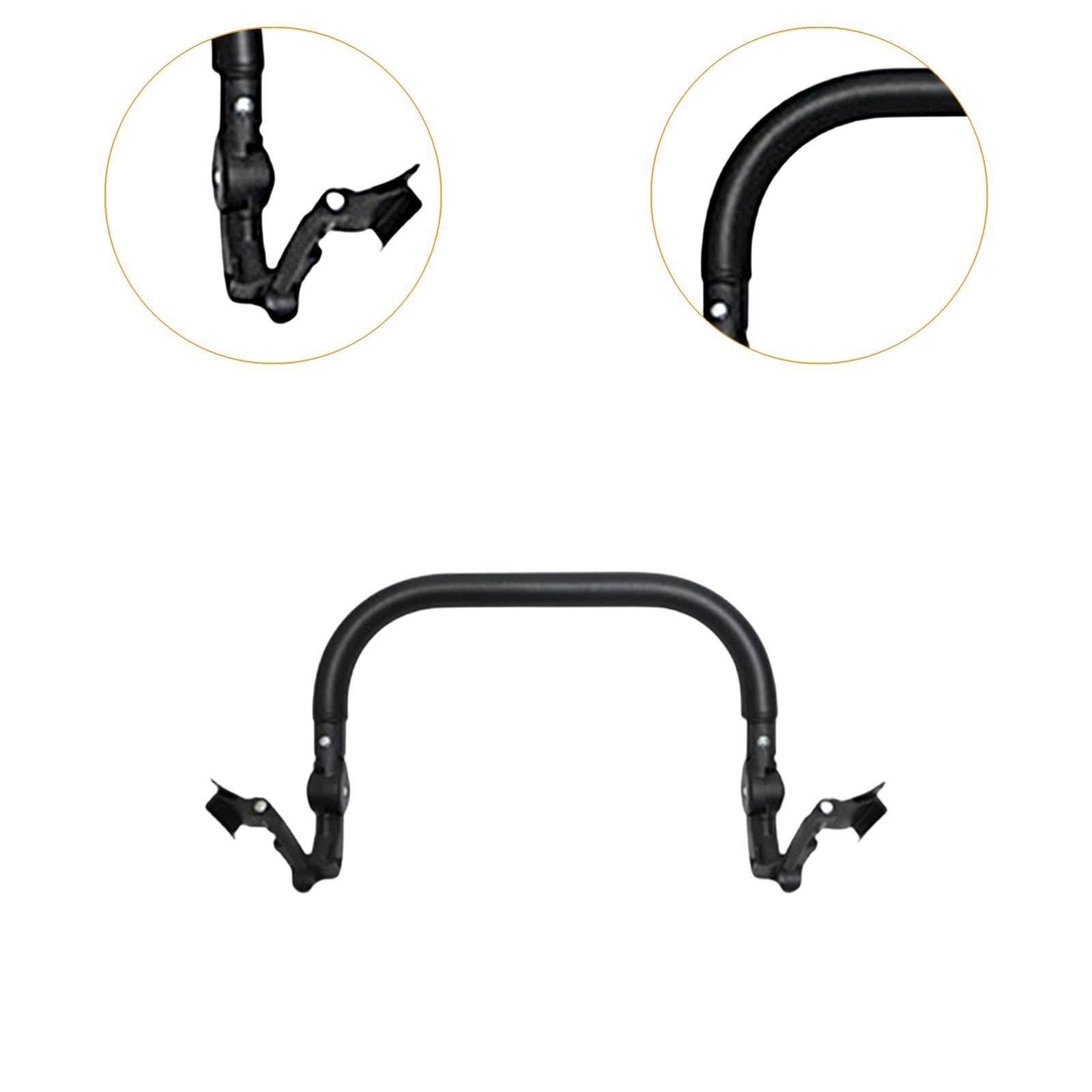 Accesorios para reposabrazos de cochecito Barra de soporte de ángulo ajustable Pieza de repuesto Barra transversal resistente Asa para carrito de bebé, Reposabrazos Delantero Central