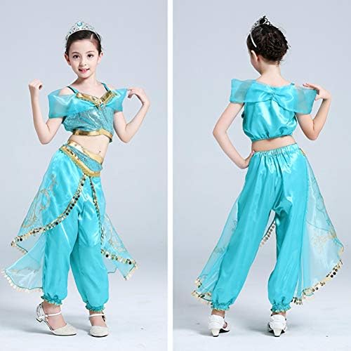 Amazon Co Jp Vogue ボーグ ジャスミン 3点セット 風 長袖 コスプレ ドレス ワンピース ハロウィン 衣装 子供 仮装 女の子 女王 姫 コスチューム 発表会 150cm おもちゃ