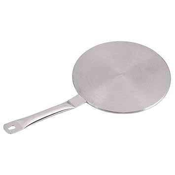 Induction Heat Diffuser, Stainless Steel Household 22CM Flat Heat Diffuser for Gas Cooker for Induction Cooker