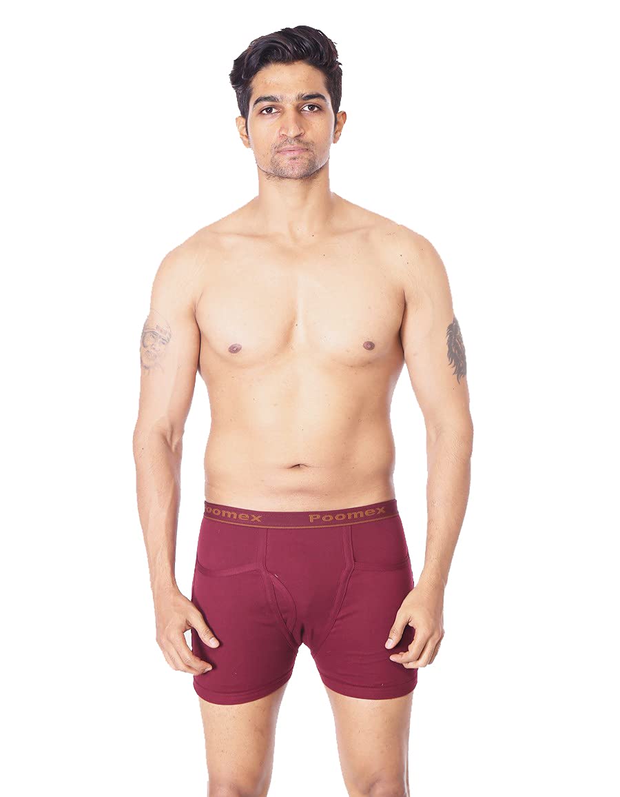 PoomexMen's Luxury Trunk (Pack of 2) (Colour May Vary) (95 CM) Assorted