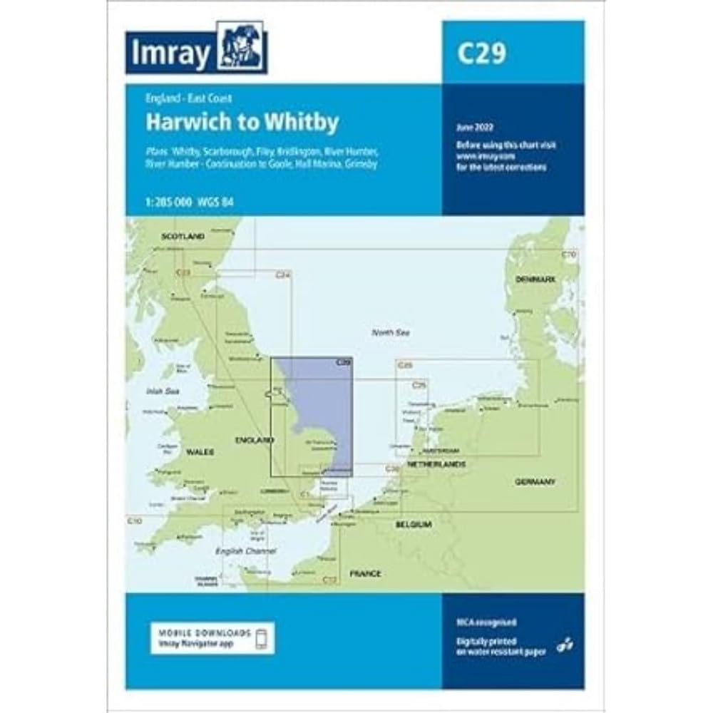 Imray Chart C29: Harwich to Whitby (C Charts): 29