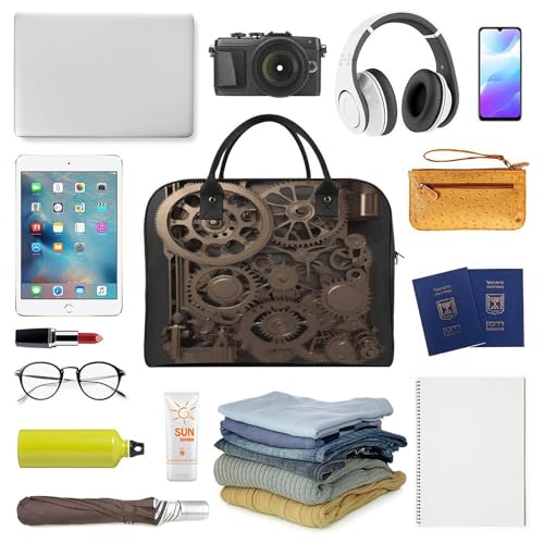 Bolso Maletín Steampunk para Laptop con Correa y Asa miniatura 5
