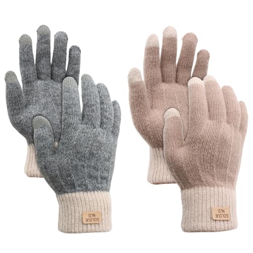 VEGCOO Guantes de Invierno Táctiles para Mujer