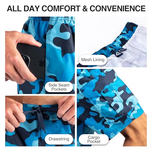 Image of Kanu Surf Mens Barracuda Swim Trunks (Regular & Extended Sizes)