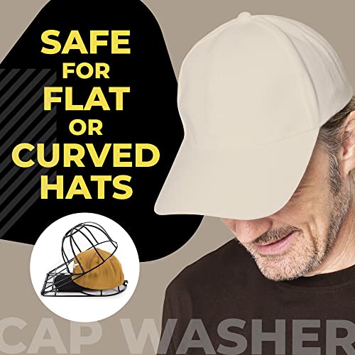 Ballcapbuddy - Original And Patented Hat Cleaner, Hat Washer For Washing Machine Or Dishwasher, Cap Washer Frame For Flat & Curved Hats, 3 Pack, Black, Made In Usa #TOP1