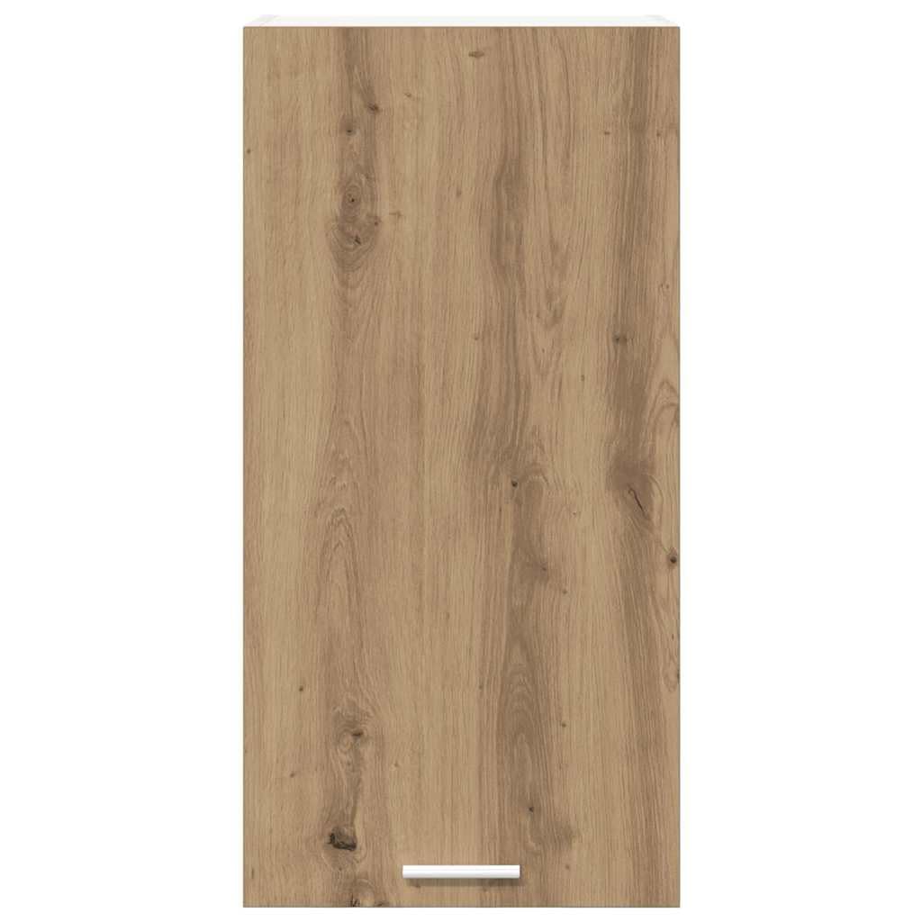 Hängeschrank mit Tür Artisan-Eiche und Weiß 40 x 31 x 80 cm Holzwerkstoff moderner Küchenschrank mit Stauraum für Aufbewahrung und Organisation in Küche und Esszimmer