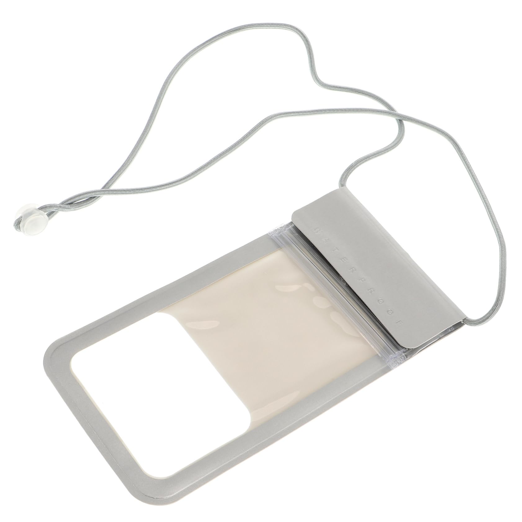 TEHAUX 1Pc Phone Pouch Touch Screen Container for Pool Kayak Beach Use Compatible with Mobile Devices and Protective Bag for Valuables Silver