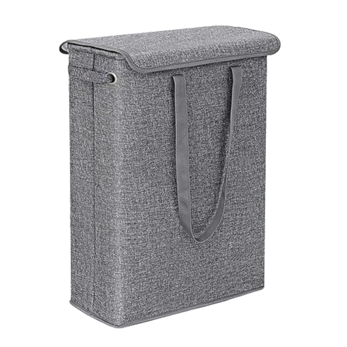Panier à linge fin contre le désordre, bac 45L discret pour chambre et petits espaces