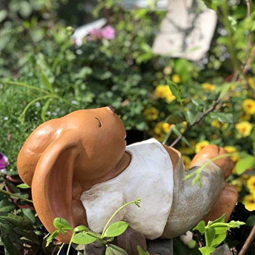 Statue d'extérieur lapin de décoration de jardin et cour - 8