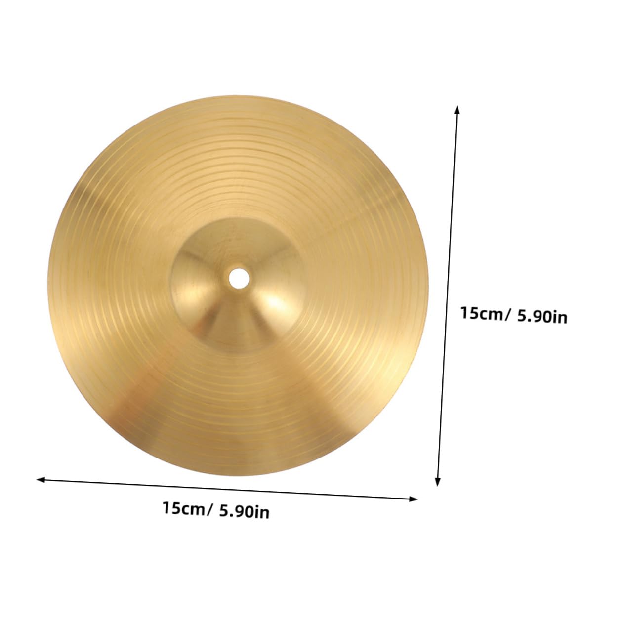 SUPVOX Set Brass Jazz Drum Cymbal Practice Cymbal for Percussion Instruments Versatile Drum Supplies for Drummers Smooth Finish and Durable Design