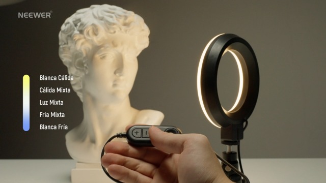 Luz Negra NEEWER Basics Anillo De Luz De Escritorio De