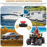 URAQT Odłącznik akumulatora 12 V 24 V, regulowany odłącznik akumulatora samochodowego, wyłącznik z czystej miedzi, stabilny transfer i wysoka przewodność akumulatora do akumulatorów samochodowych