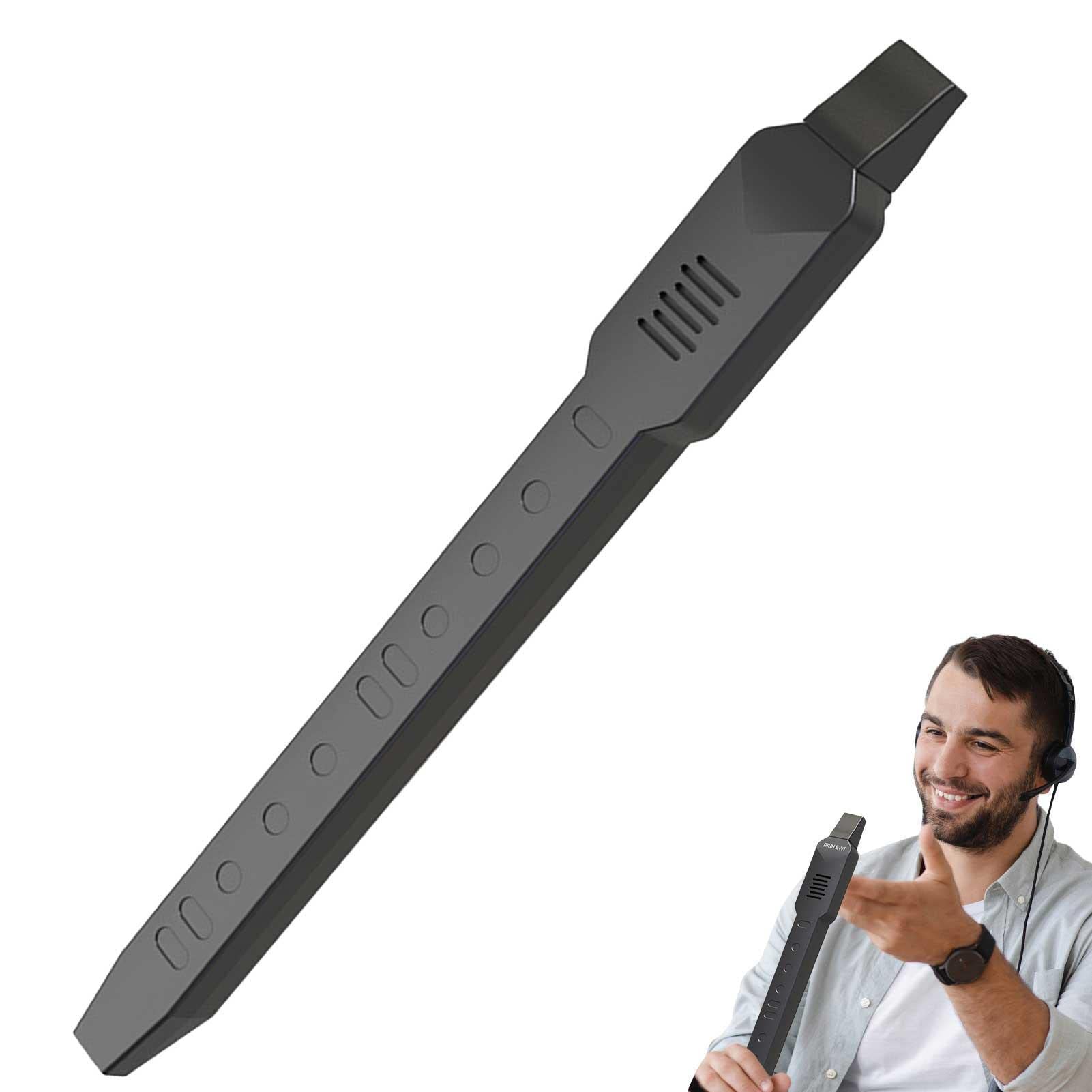 Strumento a fiato Elettrico, Strumento a fiato Digitale per | Sassofono con 3 sensibilità di soffiaggio, Regalo a Trachea del Suono della Musica d'imitazione Alimentato a Batteria per Cap