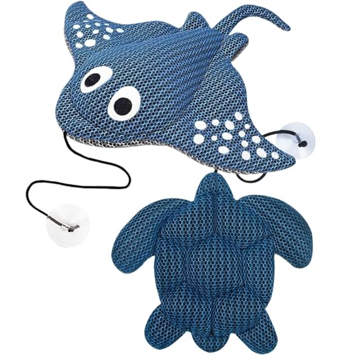 Assorbitore di feccia a vasca idromassaggio da 2 pack, detergente per vasca idromassaggio della tartaruga, spugna di vasca idromassaggio riutilizzabile per feccia, spugna di feccia mobile a vasca