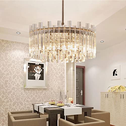 Lumière pour la chambre et plafond de montage semi-flusque en cristal chic