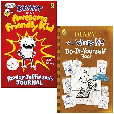 Diary of a Wimpy Kid 2 Books Collection Set By Jeff Kinney