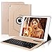 Produktbild Tastatur Hülle Kompatibel mit Ipad 9.7 inch, ipad case - 360 Grad drehbar - QWERTZ Wirless Tastatur, für iPad 2018 (6th Gen) - iPad 2017 (5th Gen)- ipad pro 9.7- ipad air & ipad air 2- Gold