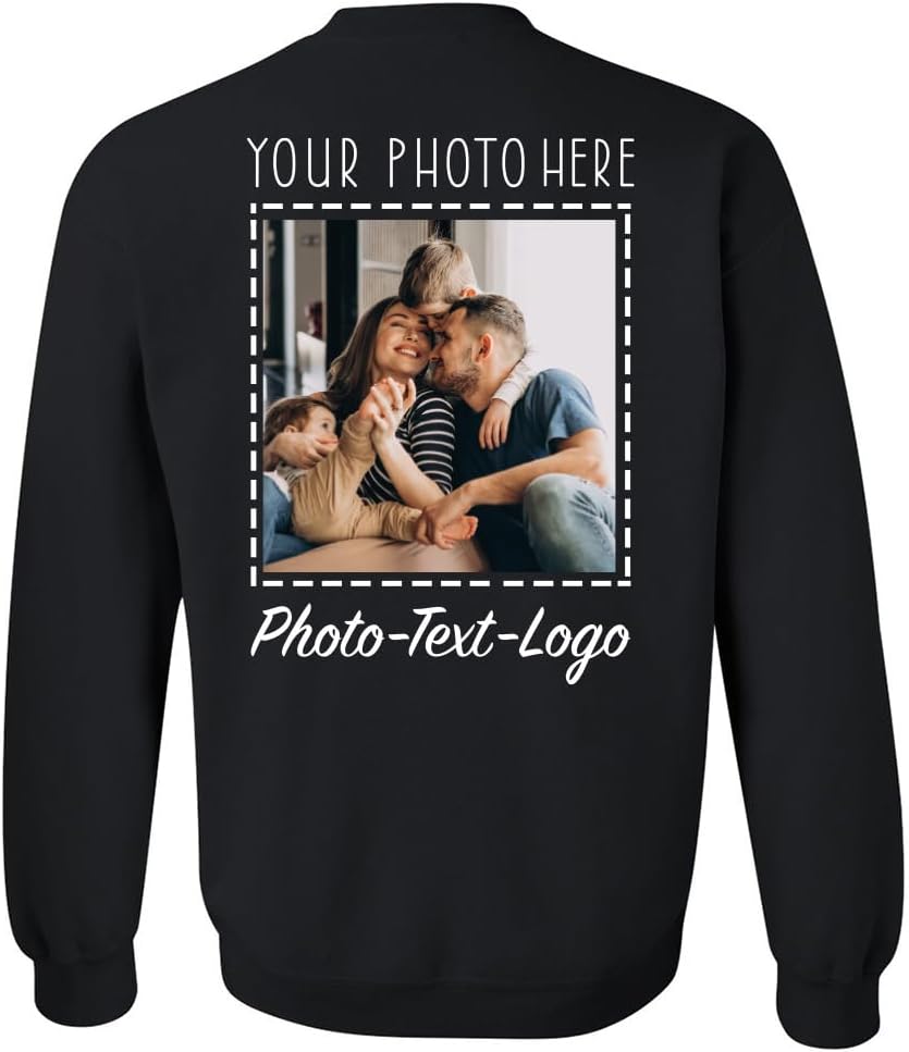 Custom Sweatshirt with Photo Personalized Photo Sweaters for Women Picture Text Logo Pullover - Image 6