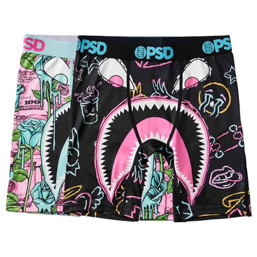 Image of PSD Underwear Youth Boys Boxer Brief - Various Print Comfortable Active Underwear for Boys, Kids Boys Underwear Packs