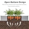 zunatu 10x2x1ft(2 Pack) Galvanized Raised Garden Bed,Outdoor Planter Boxes Metal Patio Kit Planting Bed for Vegetables Flowers,Silver #3
