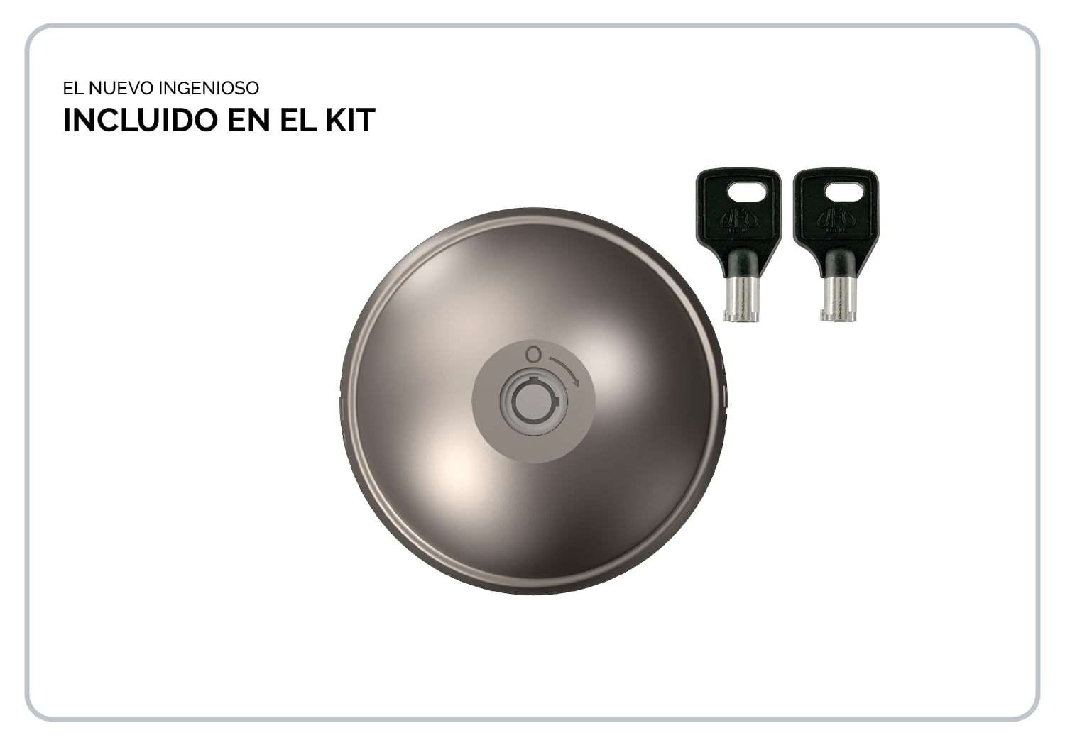 UFO MERONI SERRATURE - Ufo3 Neo Smart Duo Cerradura Furgoneta Seguridad, Cerradura Antirrobo para Furgonetas y Vehículos Comerciales Ligeros, Cierre Manual y Automático Doble, Candado Seguridad