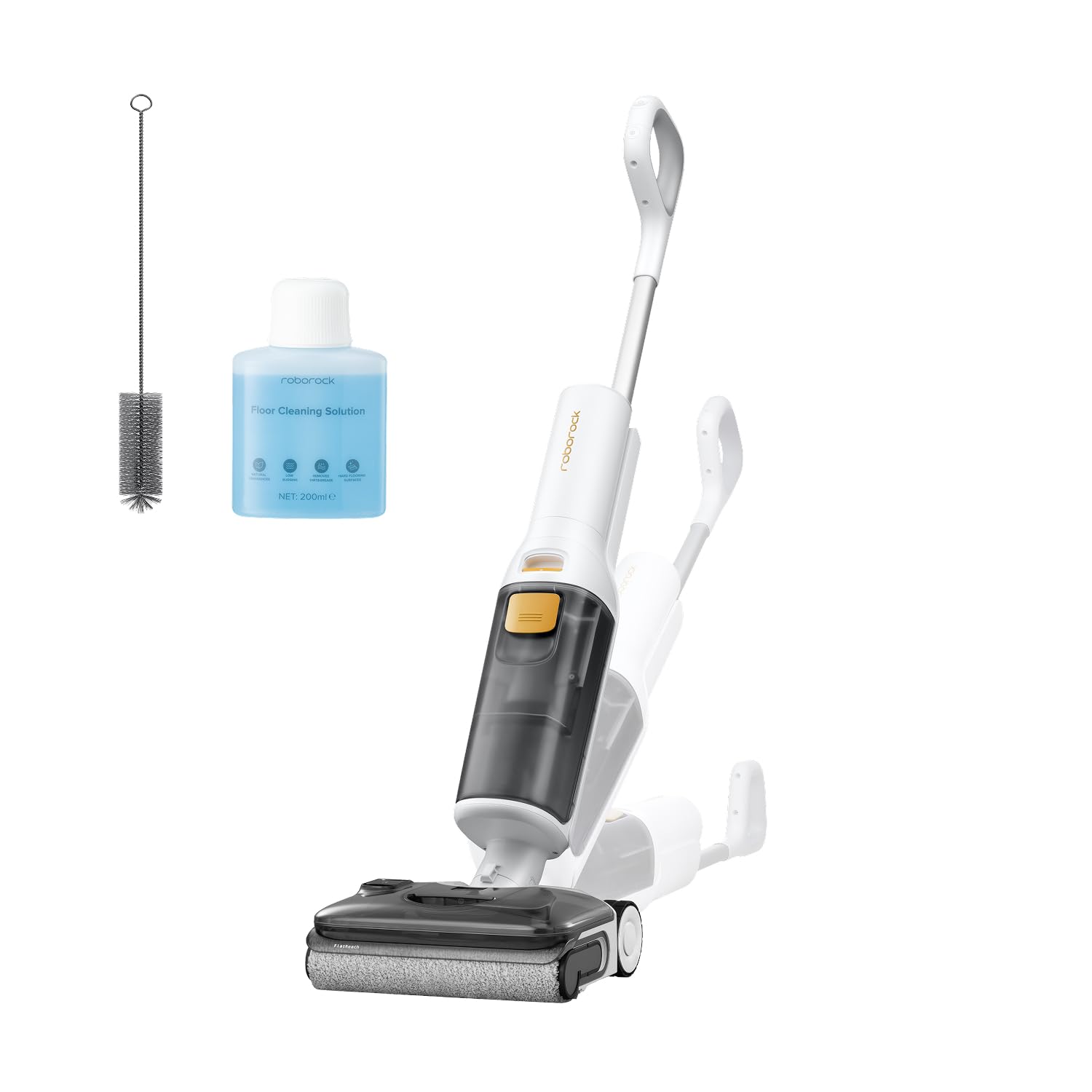 roborock F25 GT Gen 2 Aspiradora en Seco y Húmedo de 20.000 Pa | Aspiradora-Fregona Sin Cable, Autolimpieza a 90 °C y Secado, Limpieza de Bordes, Diseño Plano de 180°, Compacta (12,5 cm)