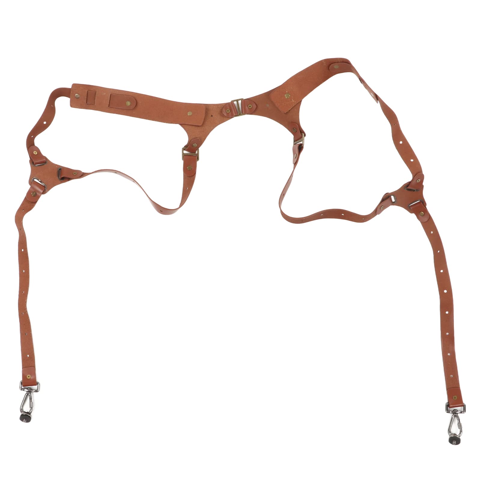 Correa de cuero de alta calidad con doble correa para el hombro para cámaras réflex DSLR de estilo vintage, cómoda y segura