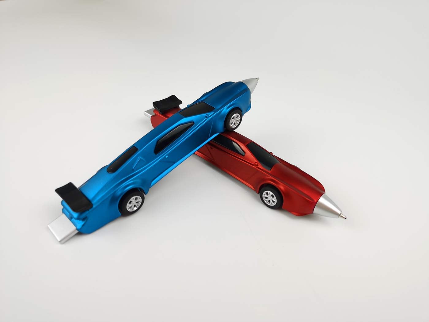 2PCS Pull back Sports Car Pens Ballpoint Pen Cool Pens Funny pen for Kids Novelty Cute Pen for Daily Writing Office Cool School Supplies Car theme party（Blue ink） 2 image 4