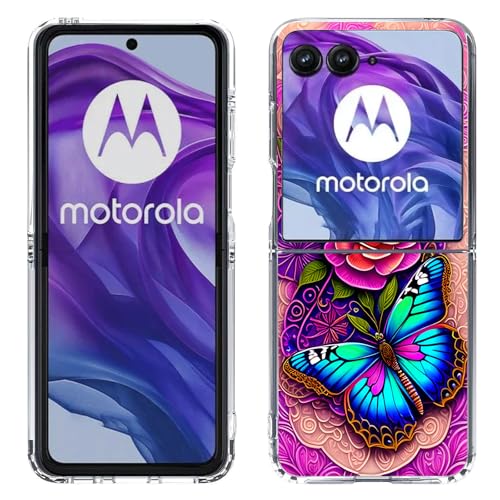 Coque Razr Ultra 2025 papillon bleu : finies les rayures sur l'écran