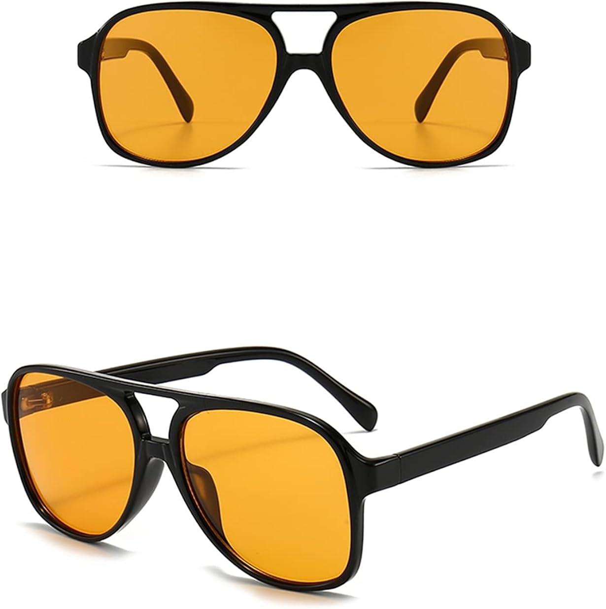 Retro yellow aviator sunglasses Clearance